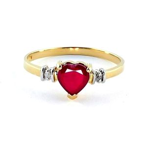 *Sale* New Heart Shaped Gemstone 18kt Gold Ring.